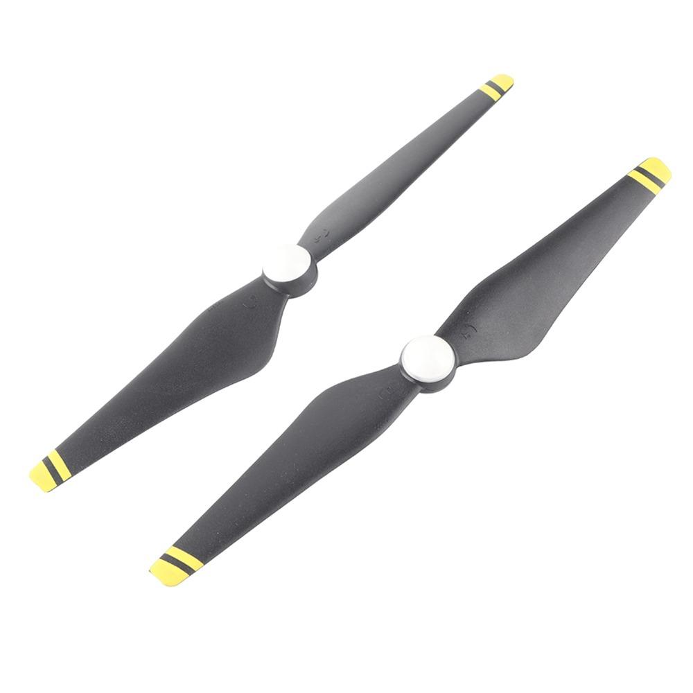 2 Pairs / 4Pcs Yellow Edge 9450S Propellers Quick Release Propeller  For DJI Phantom 4/4 Pro/Pro+