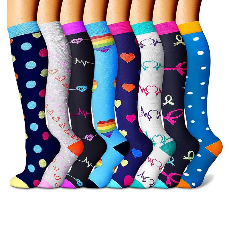 Cross-border Over-the-Knee Compression Yoga & Sport Socks Set