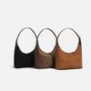 Women's Large Capacity Frosted Retro Shoulder & Crossbody Bucket Bag - Versatile for Autumn/Winter 2024