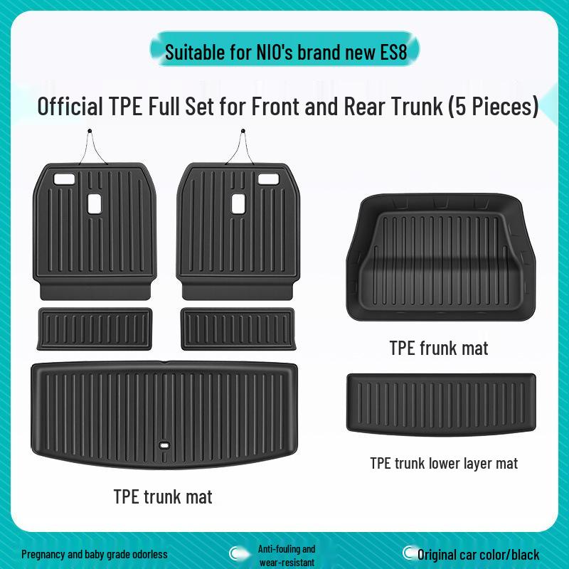 NIO ES8: TPE Trunk Mat - Waterproof, Dirt-Proof, Decorative Upgrade for 26 Models