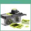 Myvit Vegetable Cutter With Steel Blades Multifunctional Fruit Slicer Grater And Shredder With Drain Basket 8 In 1 Kitchen Gadgets