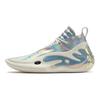 Li Ning WOW11 Cushioning Lightweight Rebound Mid top Basketball Shoes Men's Silver ABAU049-10