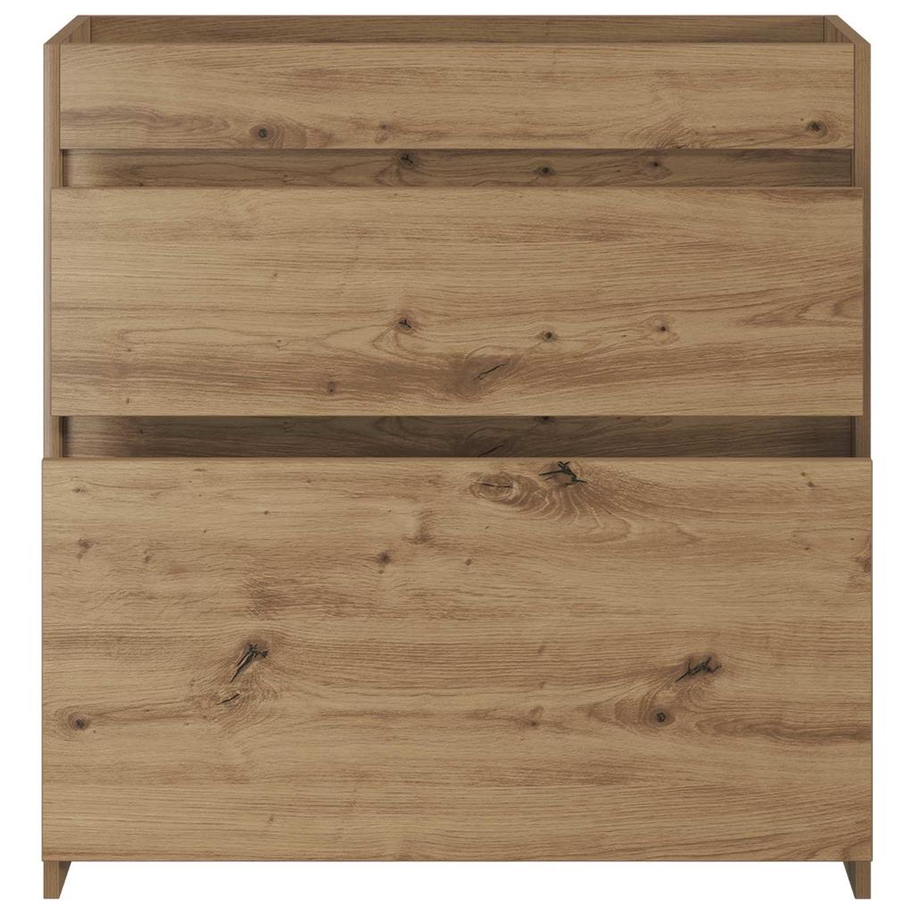 Artisan Oak Bathroom Vanity Unit 78.5 X 37.5 X 81 Cm Particleboard