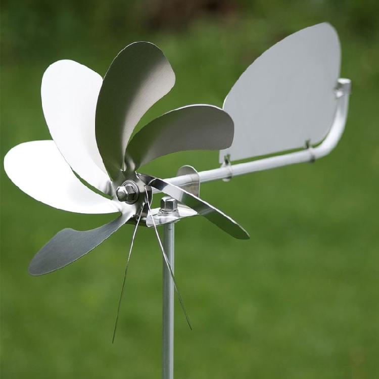 Retro Garden Wind Spinner 360 Degree Rotation Metal Willdmill for Outdoor