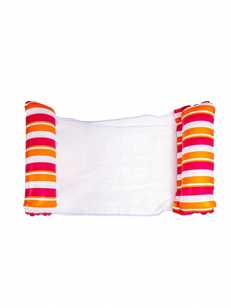 Inflatable Foldable Floating Row Swimming Pool Party Water Hammock Air Mattresses Pvc Stripe Water Floating Inflatable Mat