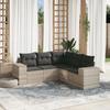 VidaXL Garden Lounge Set with Cushions 5 Pcs, Patio Sofas, Patio Furniture Set, Outdoor Furniture, Grey 3254889