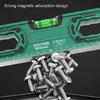 12in/24in Aluminum Ruler Strong Magnetic Ruler 45/90/180 Degree Bubble Measureing Ruler Ruler Tool