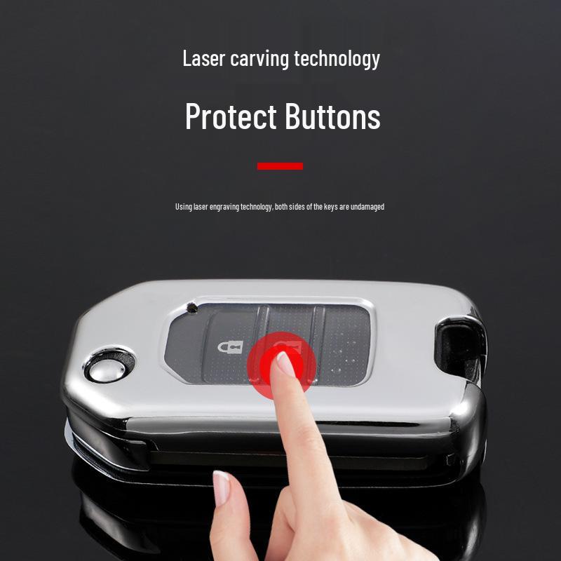 Honda Key Case for Civic XRV Accord 9.5th Gen, Vezel, Spirior - Folding Shell with Buckle