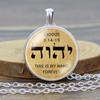 Tetragrammaton Symbol Necklace,Jehovah's Symbol Pendant,Jehovah's Gift