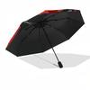 1pc Black Cat Red Moon Auto Open Close Umbrella, Portable 3-Fold Design, 8-Bone Iron Frame Outdoor Umbrella, Perfect Gift for Fans, Travelers, Daily U