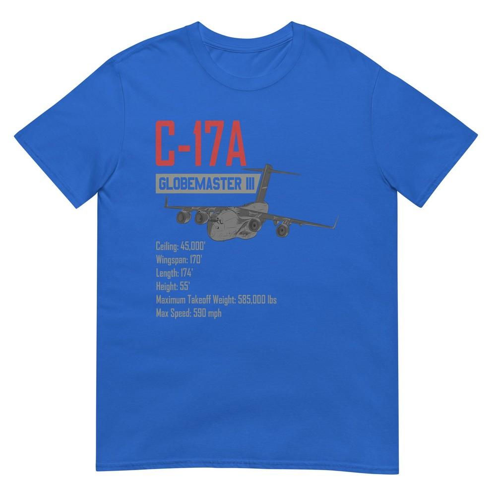American C17a Globemaster Military Heavy Transport Aircraft TShirt