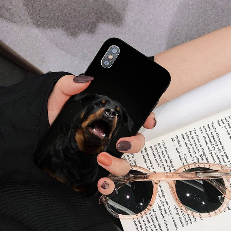 Θήκη τηλεφώνου MaiYaCa Cute Rottweiler Dog για iPhone 11 12 13 Mini Pro Max 8 7 6 6S Plus X 5 S SE 2020 XR XS 10