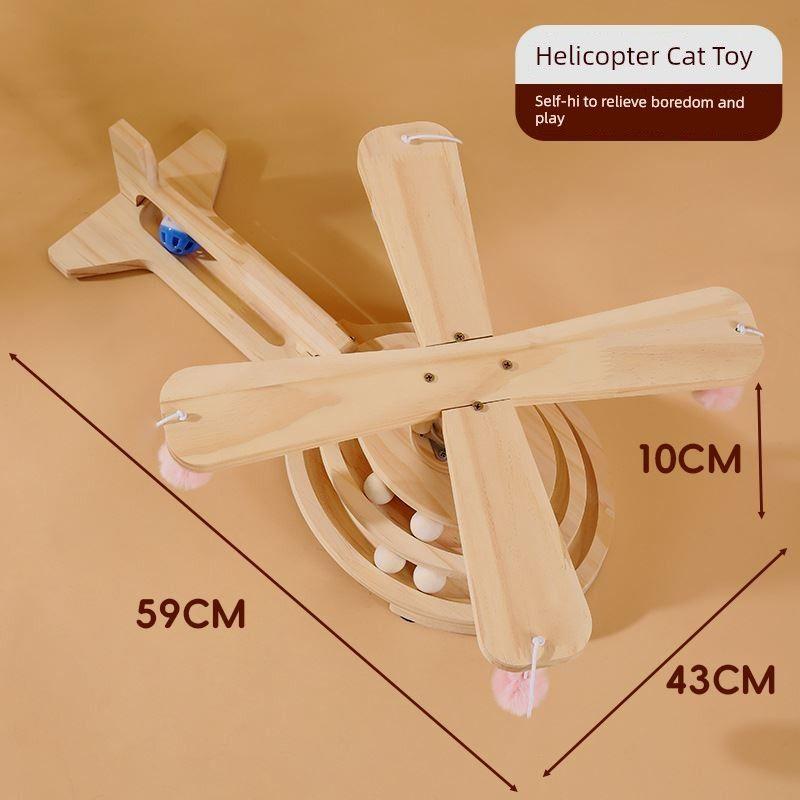 

Factory Wholesale Solid Wood Scratch Board Cat Turntable New Arrival Creative Cat Toy Self-Hi Relieving Stuffy Pet Supplies One Piece Dropshipping LK helicopter turntable