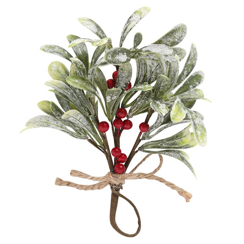 

22CM Green Artificial Plant Christmas Decoration Xmas Tree Pendant for Home Decor Navidad Garden Wreath New Year DIY Accessories 22cm красный