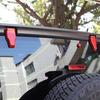RT-TCZ Tail Door Window Hinge Trim Cover & Rear Rain Wiper Nozzle Decoration Kits Accessories for 2018-2022 Jeep Wrangler JL JLU (Red)