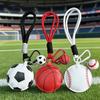 Cartoon Sports Ball Keychain Sports Ornament Bag Hanging Pendant  Car Key Pendant