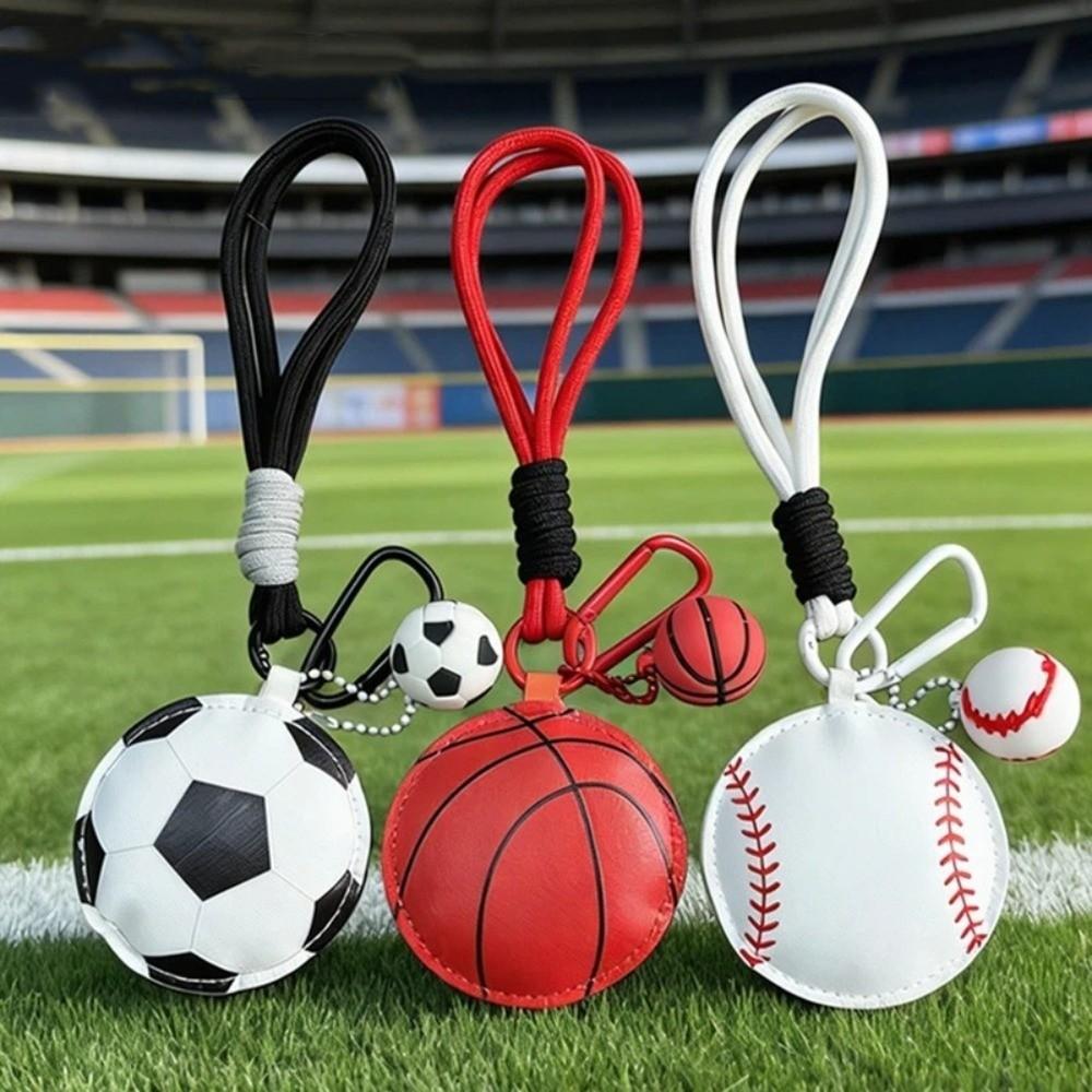 Sports Ornament Sports Ball Keychain Cartoon Sports Themed Gift Charm  Backpack Decoration