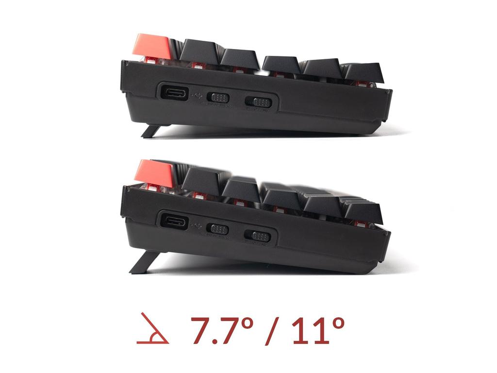 Keychron K8 Version 2 QMK Wireless Custom Mechanical Bluetooth QMK US White LED Super Compatible with Mac and Windows Super Mechanical Brown Keyboard,