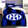 Inter Milan logo  Pattern Bedding Quilt Set Quilt Cover Pillowcase Home Decoration Birthday Gift (1 * duvet cover + 2 * pillowcase, without core)