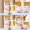 Mini Adorable Kirby Plushie Pendant With Rabbit Appearance For Backpack Decor