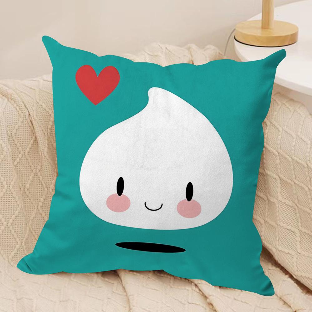 Cute Animal Cushion Cover Soft Plush Fabric DoubleSided Printed Cushion Covers for All Seasons Modern Home Decor