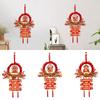 Chinese New Year Hanging Ornament Party Supplies Gift with Tassel Spring Festival Pendant for Holiday Office Bedroom Porch Wall