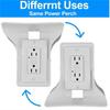 Multifunctional Wall-Mounted Outlet Shelf with Socket Storage for Kitchen or Bathroom