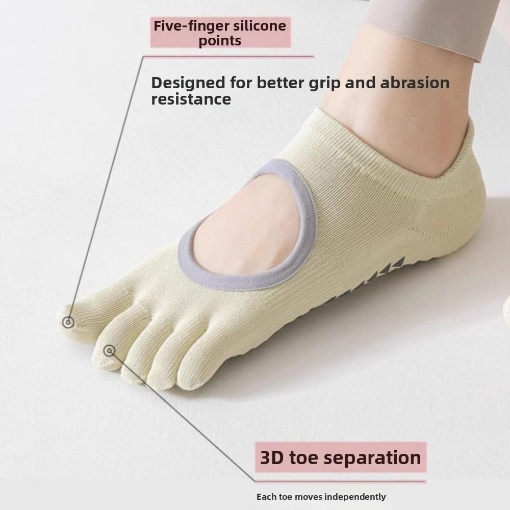 Non-Slip Five-toe Socks Cotton Floor Toe Socks Indoor Socks Women's Short Yoga Socks Spring Summer