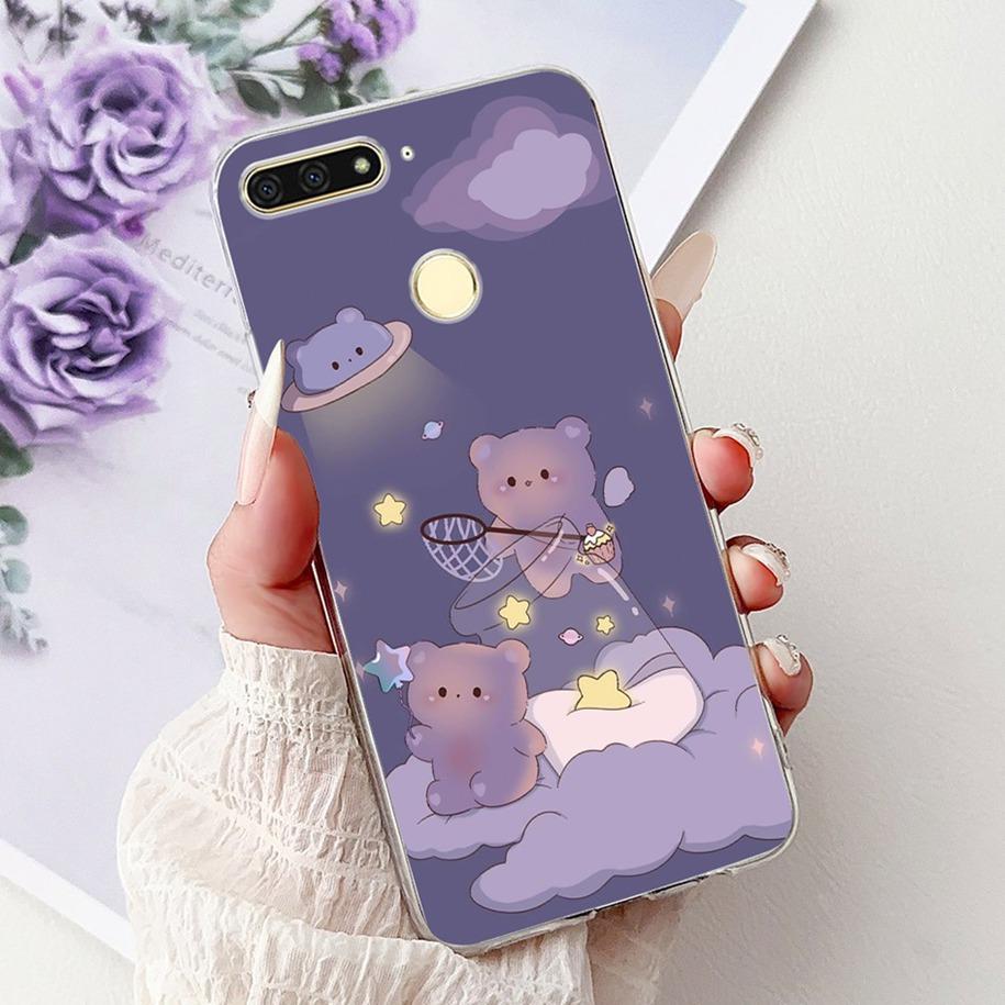 For Huawei Y6 2018 Case ATU-L21 ATU-L22 Cover Luxury Marble Butterfly Soft Silicone Phone Cover For Huawei Y6 Prime 2018 Carcasa