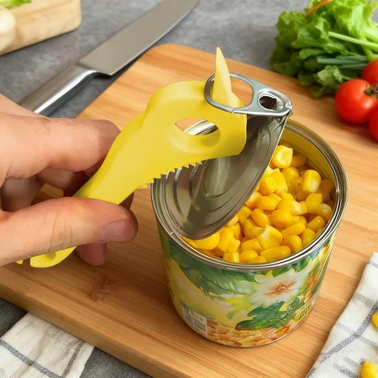 Abridor de Latas Seguro para las Manos Impreso en 3D Herramienta de Agarre Fácil para Apertura Sin Esfuerzo Previene Cortes PLA Gadget de Cocina Moderno