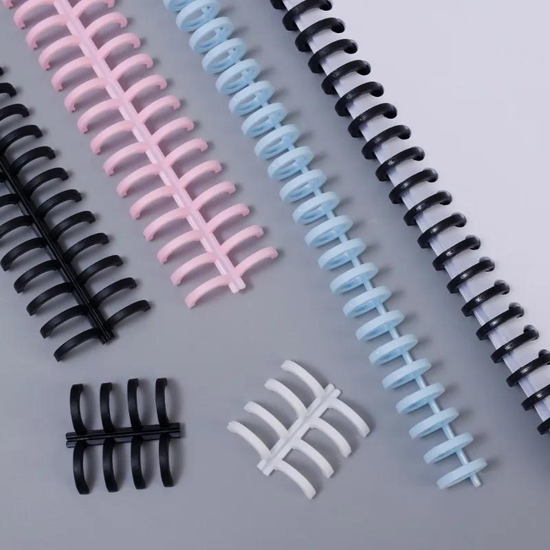 1-10Pcs 30Holes Detachable Buckle Loose-leaf Paper Book Circle Ring Scrapbook Album Binder Spiral A4 A5 B5 Notebook Binding Clip