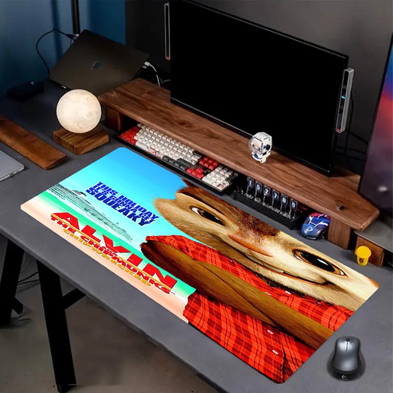 Alvin and the Chipmunks Theme Mouse Pad, Non Slip Rubber Base, Multifunctional Office & Home Decor, Perfect for Workspace Personalization.