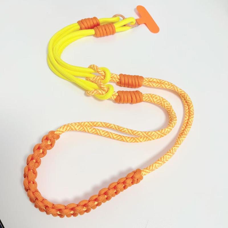 Adjustable Braided Crossbody Phone Lanyard Anti-Loss Universal Phone Strap for Students Office Workers Daily Use A