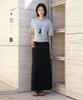 Siyajyu Sist9064 Flow Tension Banding Skirt_Black