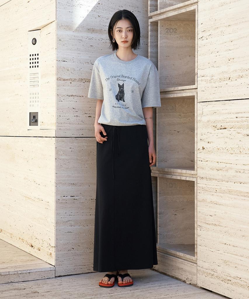 Siyajyu Sist9064 Flow Tension Banding Skirt_Black