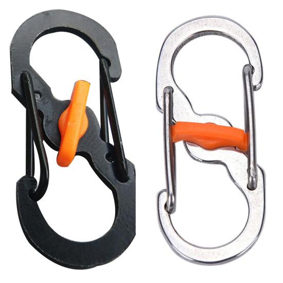 8-Shaped Outdoor Hook Buckle Snap Clip Mount Climbing Carabiner Chain Key Chain