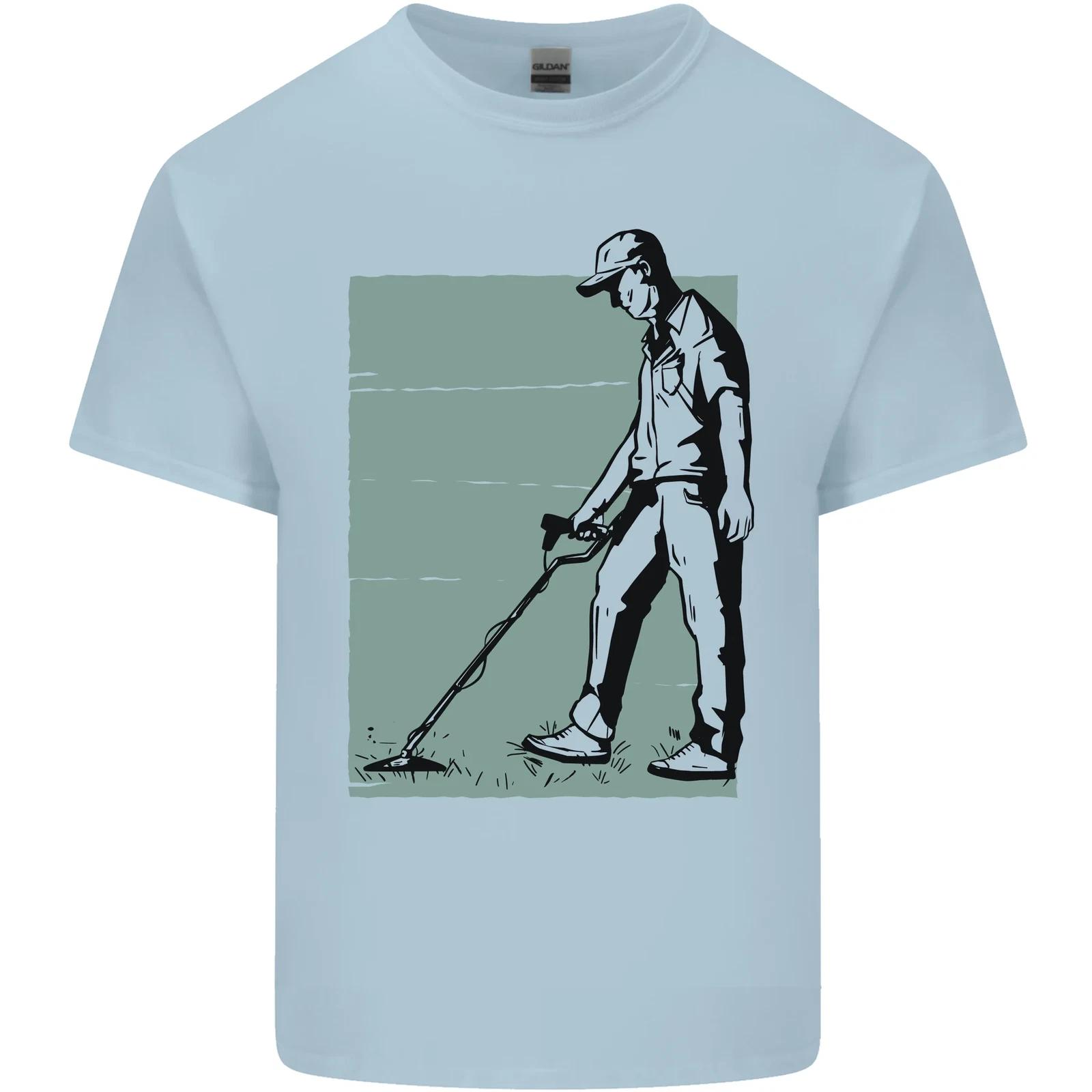 A Man Metal Detecting Detector Detect Kids T-Shirt Childrens 2XL