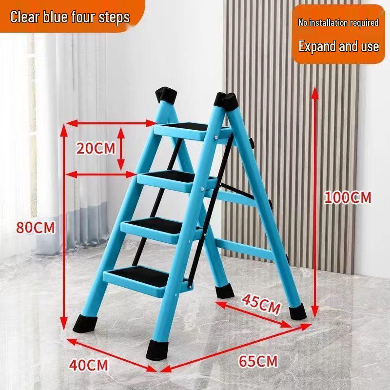 3-Step Telescopic Folding A-Frame Ladder – Lightweight and Multi-Functional Stool