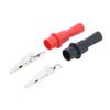 High-conductivity Multimeter Test Leads 4Pcs with Insulated Alligator Clips Non-Slip Handle for Testing