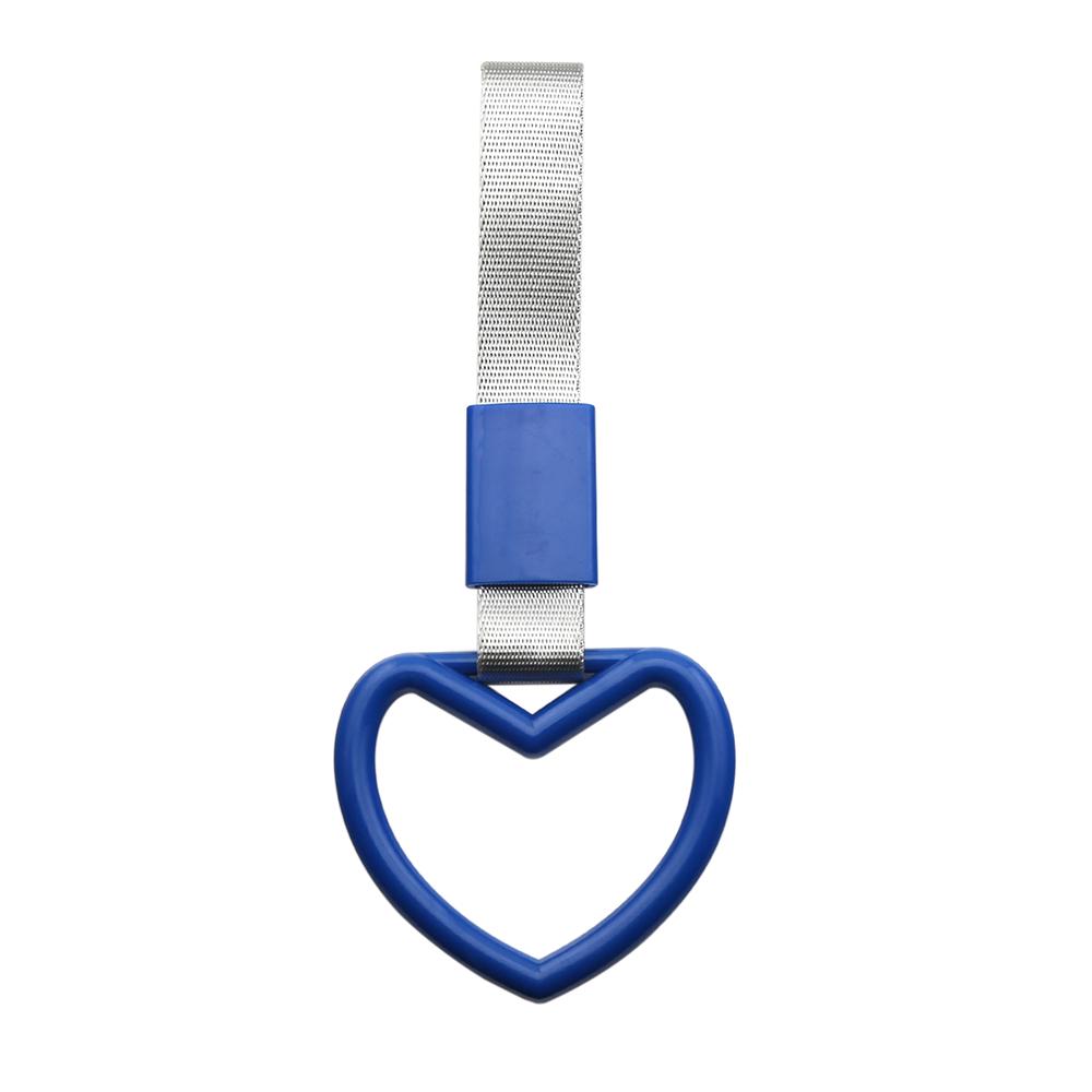 

Tsurikawa Кольцо в форме сердца JDM Ручка автобуса поезда Ремешок на руку Ремешок с подвеской для дрейфа синий