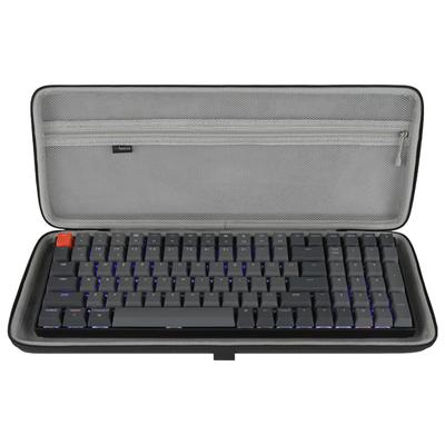 Cestovní brašna s tvrdým skořepinovým krytem pro klávesnici Geekria se 100 klávesami pro mechanické herní počítače kompatibilní s Keychron RK Royal KLUDGE nuphy V2 90%-96% kryt.