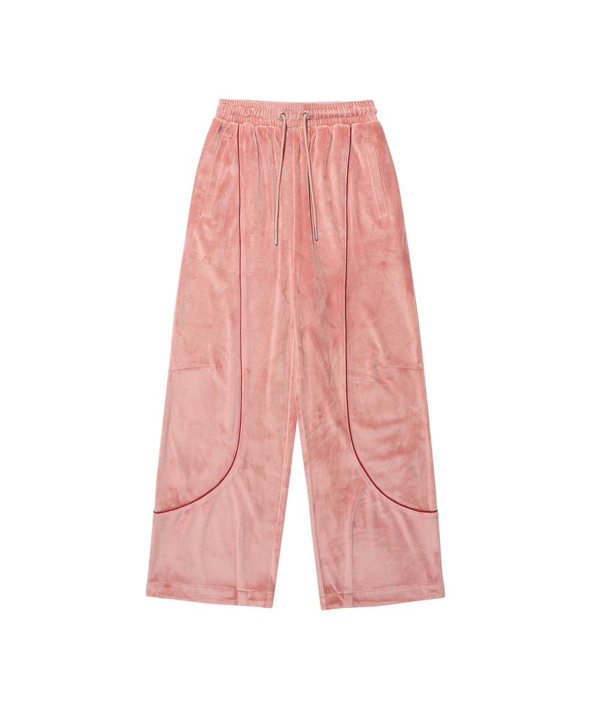 AMES-WORLDWIDE Velour Track Pants Pink