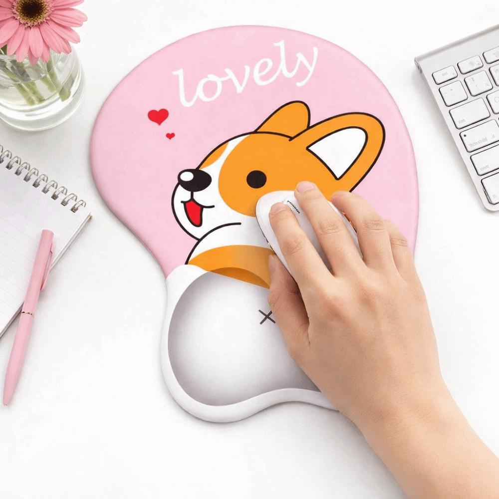 Ergonomický design Silikonová ochrana zápěstí Pohodlná podložka pod dlaně Myš Počítačová klávesnice