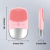 Electric Facial Cleansing Brush Silicone IPX7 Waterproof Facial Cleansing Brush Face Exfoliato Vibration Massager Deep Cleansing