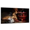 GLASS PROTECTIVE PLATE FOR STOVE 90x52 COFFEE
