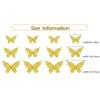 12Pcs 3D Hollow Gold And Silver Beautiful Butterfly Wall Stickers Living Room Gathering Decoration Party Butterfly Wall Decal