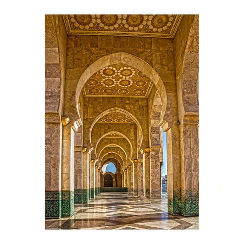 Retro Islamische Kalligraphie Allahu Akbar Kaaba Heiliger Ort Moschee Kunst Poster Leinwand Malerei Wand Druck Bilder Room Home Decor