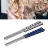 Portable Folding Comb Stainless Steel Pocket Comb Exquisite Knife Comb for Hair Salon