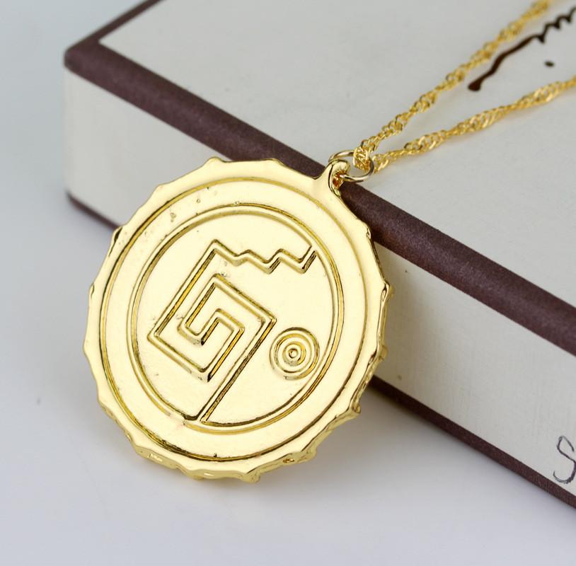 Pirates Of The Caribbean Necklace For Men With Gold Finish And Skull Charm Suitable For Gifts