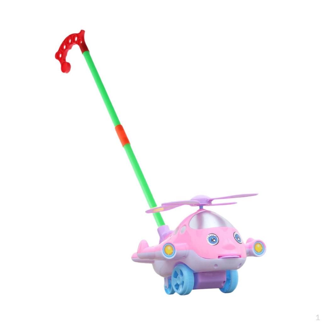 Airplane Trolley Push Along Toy for Skill Development in Kids 1-3 Years
